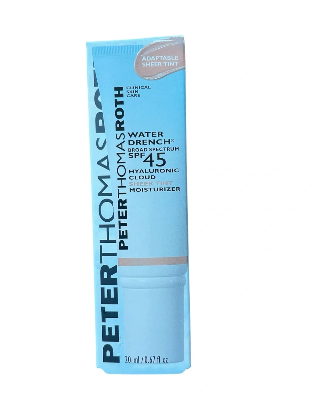 Peter Thomas Roth Water Drench SPF 45 Sheer Tint Moisturizer .67 oz / 20 ml Size